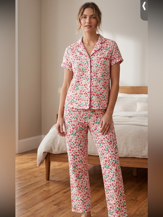 kate spade Other - kate spade Pink Floral Short-Sleeve Button Pajama Set